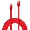 Tinklo Kabelis - LINDY Cat.6 U/UTP Plokščias Tinklo Kabelis, RJ45, M/M, 250MHz, 32AWG, 0.3 m, Raudonas