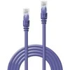 Tinklo Kabelis - LINDY Cat.6 U/UTP Tinklo Kabelis, RJ45, M/M, 250MHz, 0.3 m, Purpurinis