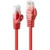 Tinklo Kabelis - LINDY Cat.6 U/UTP Tinklo Kabelis, RJ45, M/M, 250MHz, CCA, Raudonas