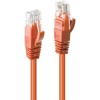 Tinklo Kabelis - LINDY Cat.6 U/UTP Tinklo Kabelis, RJ45, M/M, 250MHz, 10 m, Oranžinis