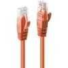 Tinklo Kabelis - LINDY Cat.6 U/UTP Tinklo Kabelis, RJ45, M/M, 250MHz, 15 m, Oranžinis