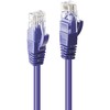 Tinklo Kabelis - LINDY Cat.6 U/UTP Tinklo Kabelis, RJ45, M/M, 250MHz, 30 m, Purpurinis