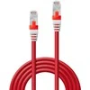 Tinklo Kabelis - LINDY Cat.6A S/FTP LSZH Tinklo Kabelis, RJ45, M/M, 500MHz, 26AWG, 0.3 m, Raudonas