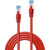Tinklo Kabelis - LINDY Cat.6A S/FTP LSZH Tinklo Kabelis, RJ45, M/M, 500MHz, 7.5 m, Raudonas