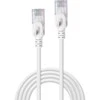 Tinklo Kabelis - LINDY Cat.6A U/UTP LSZH Ultra Plonas Tinklo Kabelis, RJ45, M/M, 500MHz, 28AWG, 0.5 m, Pilkas