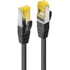 Tinklo Kabelis - LINDY RJ-45 S/FTP LSZH Tinklo Kabelis, Cat.6A Jungtis, Cat.7 Raw, 1 m, Juodas, 10 vnt.