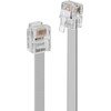 Tinklo Kabelis - LINDY 6P6C RJ12 Tinklo Kabelis, M/M, 20 m, Pilkas