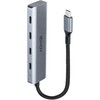 USB Hub - LINDY 4 Prievadų USB 3.2 Gen 2 Type C Hub, 10 Gbps, Kompaktiškas Dizainas