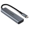 USB Hub - LINDY 4 Prievadų USB 3.2 Gen 2 Type C Hub, 10 Gbps, Kompaktiškas Dizainas
