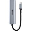 USB Hub - LINDY 4 Prievadų USB 3.2 Gen 2 Type C Hub, 10 Gbps, Kompaktiškas Dizainas
