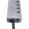 USB Hub - LINDY 4 Prievadų USB 3.0 Hub su Maitinimo/Išjungimo Jungikliais, 5 Gbps, Type A