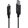 Lindy USB Laidas - 10m USB 3.2 Type A į C Hibridinis 5Gbps Patvarus PVC Korpusas