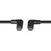 USB Kabelis - LINDY USB 3.2 Type C Laidas, M/M, 10Gbps, 60W PD, 2 x 90° kampas, 1.5 m, Juodas