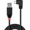 USB Kabelis - LINDY USB 2.0 Type A į Micro-B Laidas, 1 m, Juodas