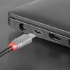 USB Kabelis - LINDY Anthra Line USB 2.0 Type C į Micro-B Laidas, M/M, 480Mbps, 2.5W, PVC Danga, 3 m, Juodas
