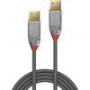USB Laidas - LINDY Cromo Line USB 3.2 Tipo A į A Laidas, M/M, 5Gbps, 3 m, Pilkas