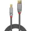 USB Kabelis - LINDY Cromo Line USB 3.0 Type A į B Laidas, M/M, 5Gbps, 5 m, Pilkas