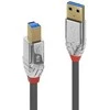 USB Kabelis - LINDY Cromo Line USB 3.0 Type A į B Laidas, M/M, 5Gbps, 5 m, Pilkas