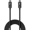 Thunderbolt Laidas - LINDY Thunderbolt 5 Laidas, 40Gbps, 100W PD, 1 m, Juodas