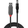 USB Kabelis - LINDY USB 2.0 Type A į 5.5mm DC Laidas, 1.5 m, Juodas