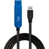 USB Prailginimo Laidas - LINDY USB 3.0 Aktyvus Prailginimo Laidas, M/F, 30 m, Juodas