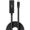 USB Prailginimo Laidas - LINDY USB 3.2 Type C Aktyvus Prailginimo Laidas, M/F, 10Gbps, Duomenų Perdavimas, 5 m