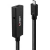 USB Prailginimo Laidas - LINDY USB 3.2 Type C Aktyvus Prailginimo Laidas, M/F, 10Gbps, Duomenų Perdavimas, 5 m