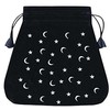 Lo Scarabeo Moon And Stars Velvetinis Juodas Maišelis Kortoms