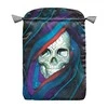 Lo Scarabeo Santa Muerte Skull Satininis Maišelis Kortoms