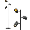 Lubinis šviestuvas Išmanioji Grindų Lempa - Govee Tree RGBWW LED, Wi-Fi & Bluetooth, Balso Valdymas, Juoda