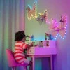 Kalėdinė girlianda Twinkly Heart - Shaped 200 RGB LED USB- C, žalios spalvos laidas