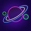 ActiveJet Aktyvuotas AJE-NEON PLANET LED neonas