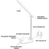 Montis Stalinė lempa wielofunkcyjna LED MT042-BK Juoda/Juodas table lamp 5.7 W F