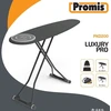 Lyginimo lenta - PROMIS LUXURY PRO Pilno dydžio Metalinė su Medvilniniu Dangčiu, Aukščio Reguliavimas, Pilka