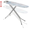 Lyginimo Stalas - Vileda Bravo Plus 80-97 cm Aukštis 380x1200 mm Sulankstomas