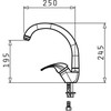 PYRAMIS OSSIA granite faucet polar baltas