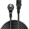 Maitinimo Laidas - LINDY Schuko Kištukas į C13, 5m, 10A/250V, Varis, PVC, Juodas