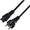 Maitinimo Kabelis - SAVIO CL-81 1.8m Type E IEC C5 0.75mm² Juodas