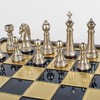 Manopoulos „Classic Metal Staunton“ Metalinių Šachmatų Rinkinys Su 41cm Lenta