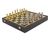 Manopoulos „Classic Metal Staunton“ Metalinių Šachmatų Rinkinys Su 41cm Lenta