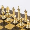 Manopoulos Klasikinis Metalinių Staunton Šachmatų Rinkinys Su 44cm Šachmatų Lenta