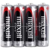 Baterija - Maxell R6 4TAC 1.5V Cinko-Anglies Elementai Laikrodžiams Radijams Kalkuliatoriams Nuotolinio Valdymo Pultams Juoda