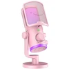 Mikrofonas - Fifine AM6 USB kondensatorinis kardioidinis RGB rožinis