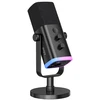 Mikrofonas - Fifine AM8 Dinaminis USB/XLR Stalo Mikrofonas, 80 dB SNR, Juodas