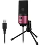 Mikrofonas - Fifine K669BP USB Kardioidinis Kondensatorinis 20 Hz–20 kHz Garso Valdymas Rožinis
