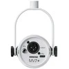 Shure MV7+-W - žodinis/balsinis mikrofonas su XLR/USB-C jungtimi, baltas