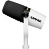 Shure MV7+-W - žodinis/balsinis mikrofonas su XLR/USB-C jungtimi, baltas