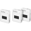 Mikrofonų sistema - Godox MoveLink II M2 Wireless, 2 siųstuvai, 100m nuotolis, balta