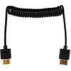 Mitoya HDMI Laidas - HDMI Laidas 50cm Spiralinis HDMI į Micro HDMI 8K 60Hz 4K 120Hz