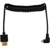 Mitoya HDMI Laidas - Micro HDMI 50cm Spiral 8K 60Hz 4K 120Hz Auksu Padengtas